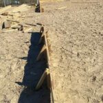 east beauregard football field house concrete framing