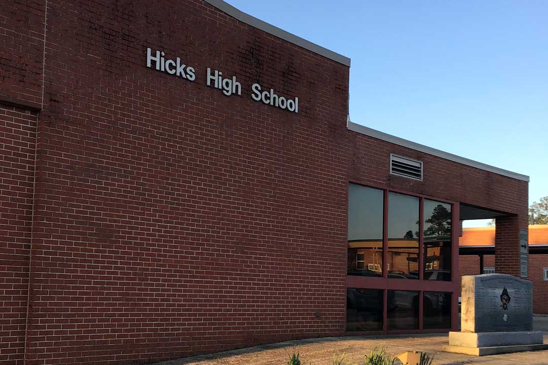 hicks high school storm damage repairs